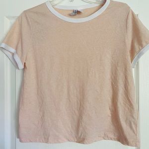 Peach Baseball Tee